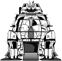 Duat Military Transport line art