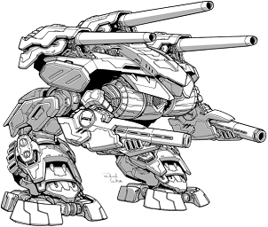 Omega SHP-5R line art