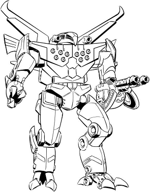 Shrike 3 line art