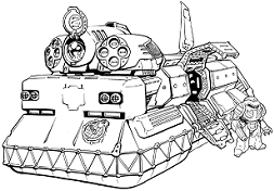 Tyr Infantry Support Tank line art
