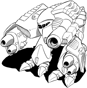 Colossus CL-P3 line art