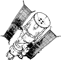 FIGYEL II Science Satellite line art