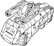 Fortune Wheeled Assault Vehicle line art