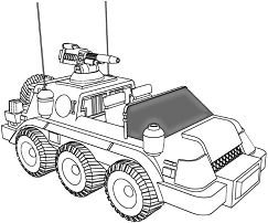 Wheeled Scout line art
