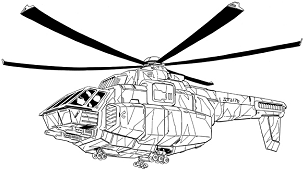 Shun Transport VTOL line art