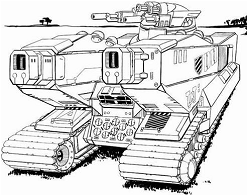 Athena Combat Vehicle line art