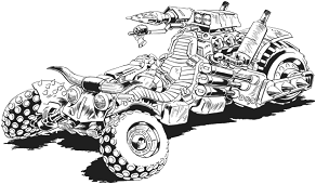 Death Trike line art