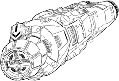 Castrum Pocket Warship line art
