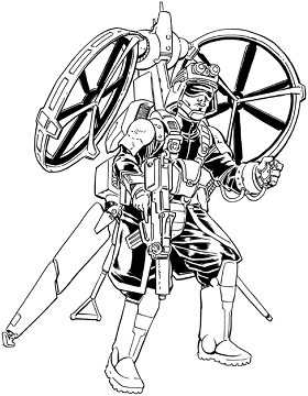 VTOL Infantry line art